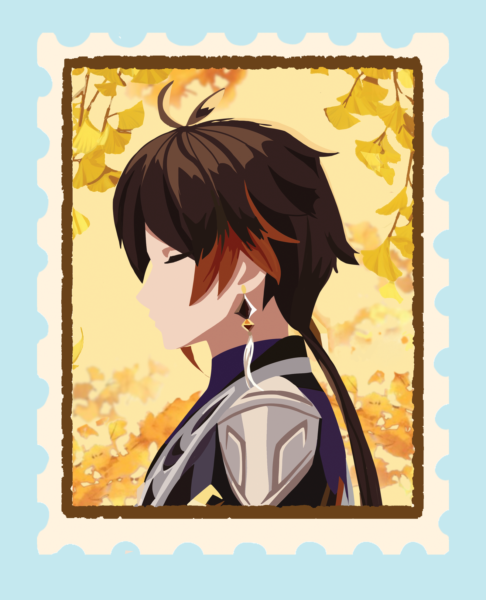 Stickers Personnage Masculin Format Timbre